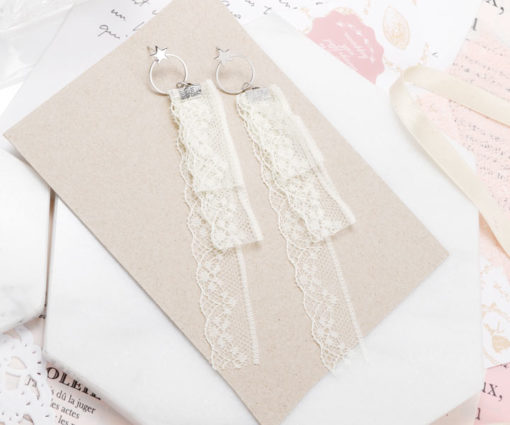 ~S15久雨新霽耳環♥白1對入