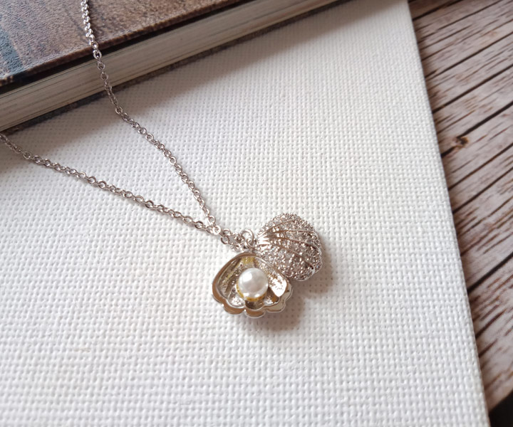 珍珠貝項鍊♥1入