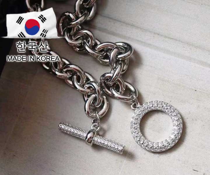 藏匿手鍊-銅鍍白金1入