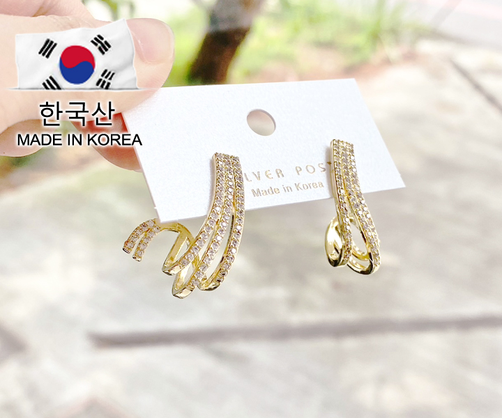 KOREA流觴耳環-1對