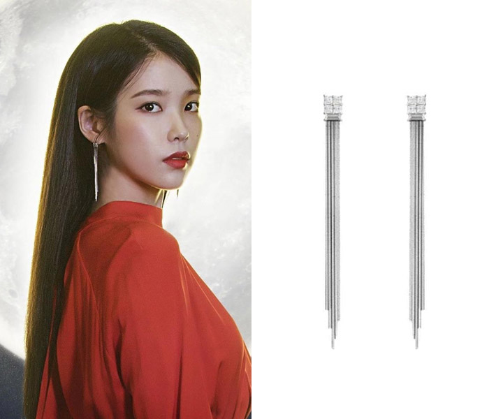 Alternative view of 冰糖女王垂墜耳環-1對