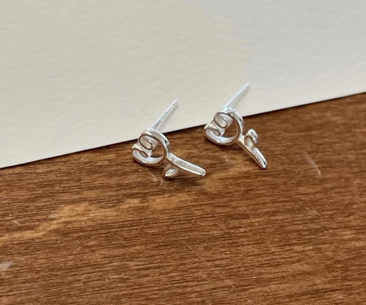 S925純銀鬱金香耳環-1對:圖片 3