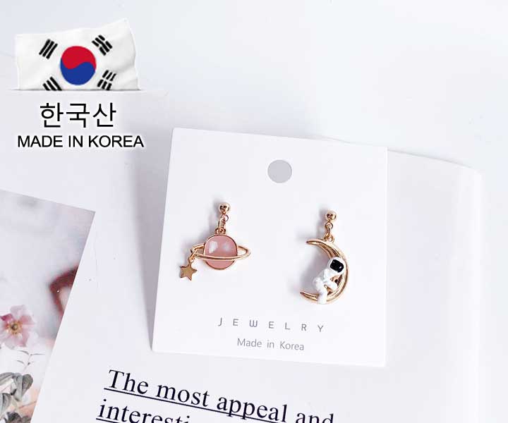 KOREA原裝925銀針耳環