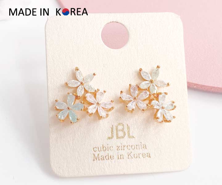 JBL輕奢珠寶耳環-花簇金1對