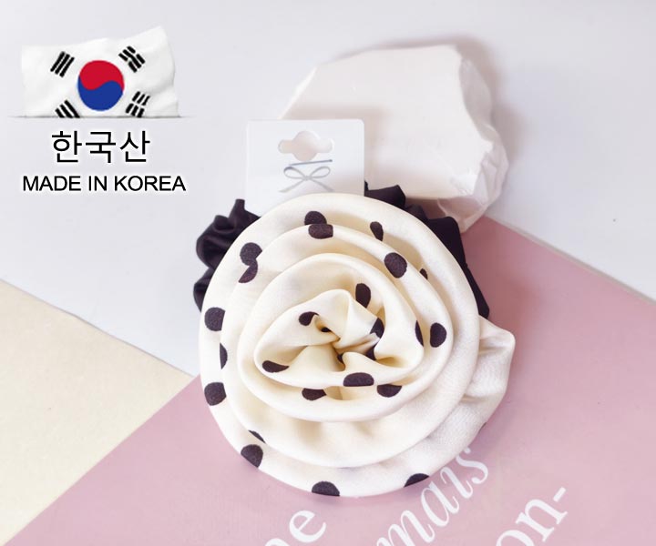 KOREA緞面玫瑰大腸圈