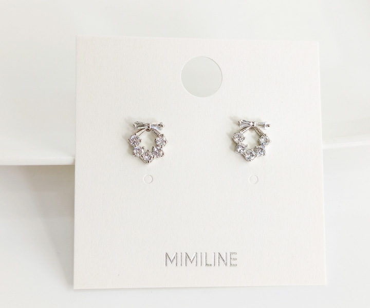 MIMILINE小耳環-銀:圖片 2