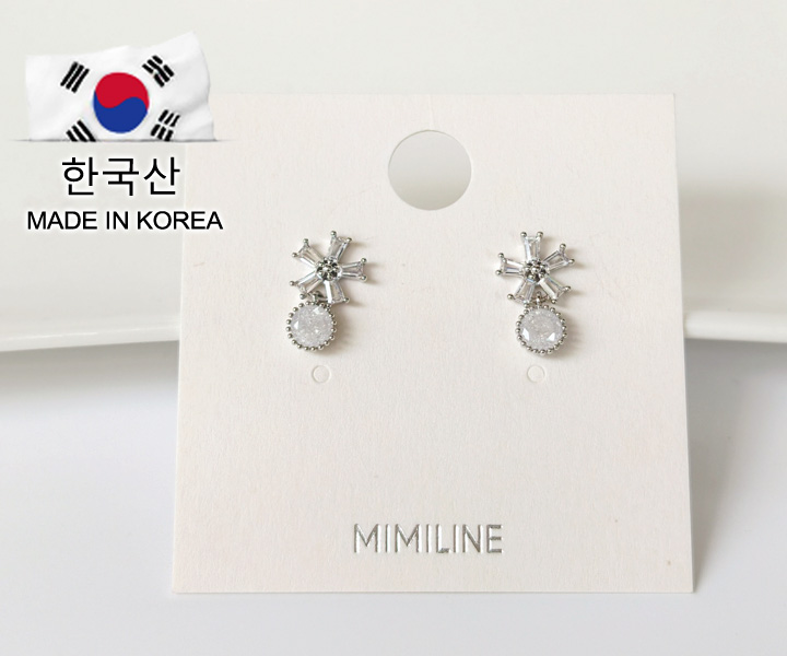 MIMILINE耳環925銀針-銀
