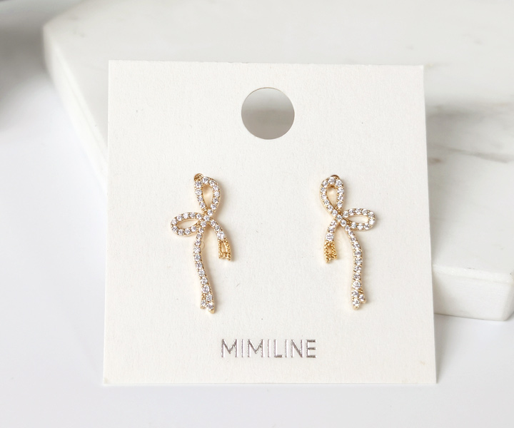 MIMILINE耳環925銀針-金