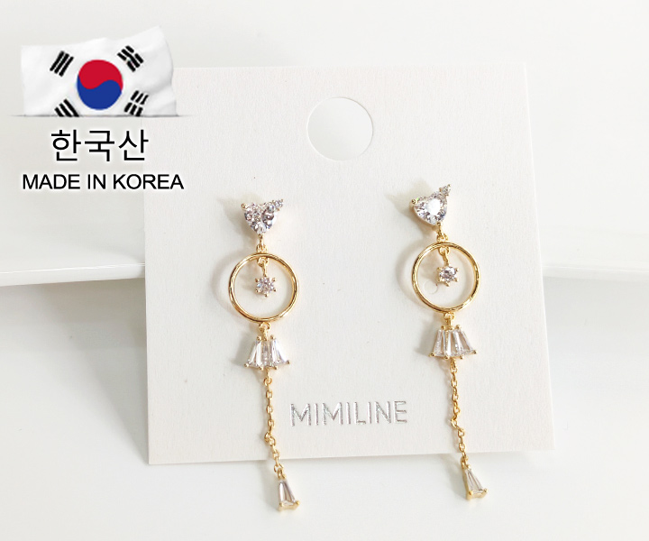 MIMILINE垂墜耳環-金